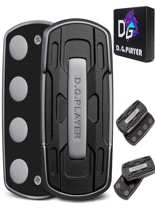D.G.PLAYER Fidget Toys Adults - Sound & Silent Handheld Cool Fidget Slider - Metal Sensory Toys for Adults Stress Relief, Focused, Anxiety, Time Passing - Travel, Classroom, Office, Car, Home (Black) - Image 1